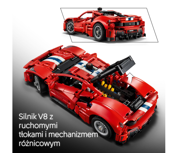 LEGO TECHNIC Samochód Ferrari 488 Pista 42235 Samochód Ferrari 48 - 1547397 - zdjęcie 6
